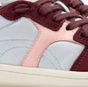 Burgundy Suede and Maya and Tulip Leather