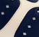 Navy Suede and Ivory Leather