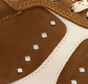 Russet Suede and Ivory Leather