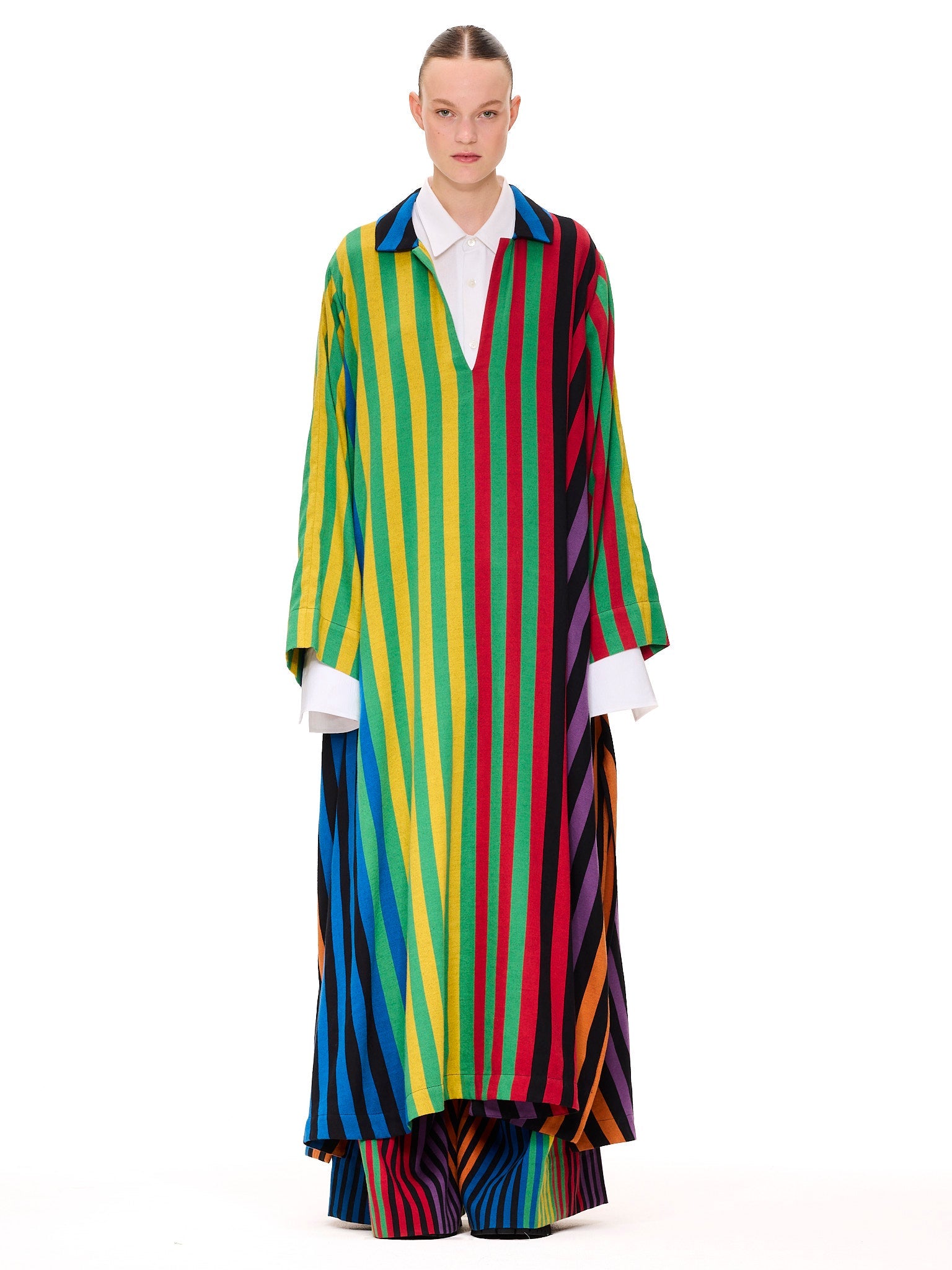 The V-Neck Caftan : Stripe 47