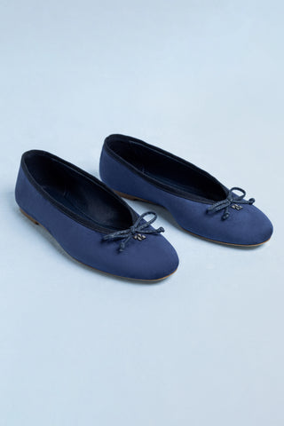 Pavlova Ballet Flat In Indigo Suede