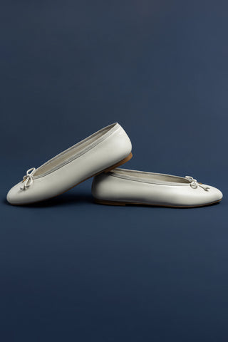 Pavlova Ballet Flat In Mushroom Grey Leather