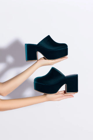 Miso Platform Clog In Deepsea Velvet