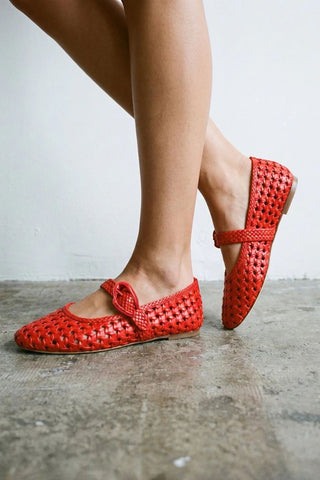 Verona New Macrame In Scarlet Leather