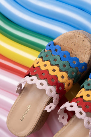 Charli Mule In Multicolor Leather