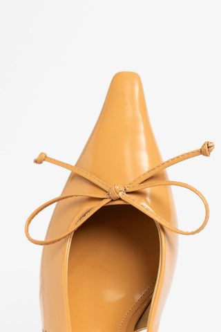 Bardot Pump Tan Leather Pump Larroudé