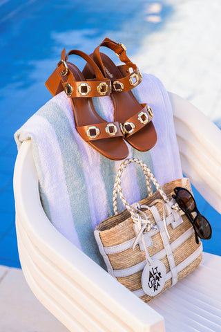 Milan Sandal In Caramel Leather