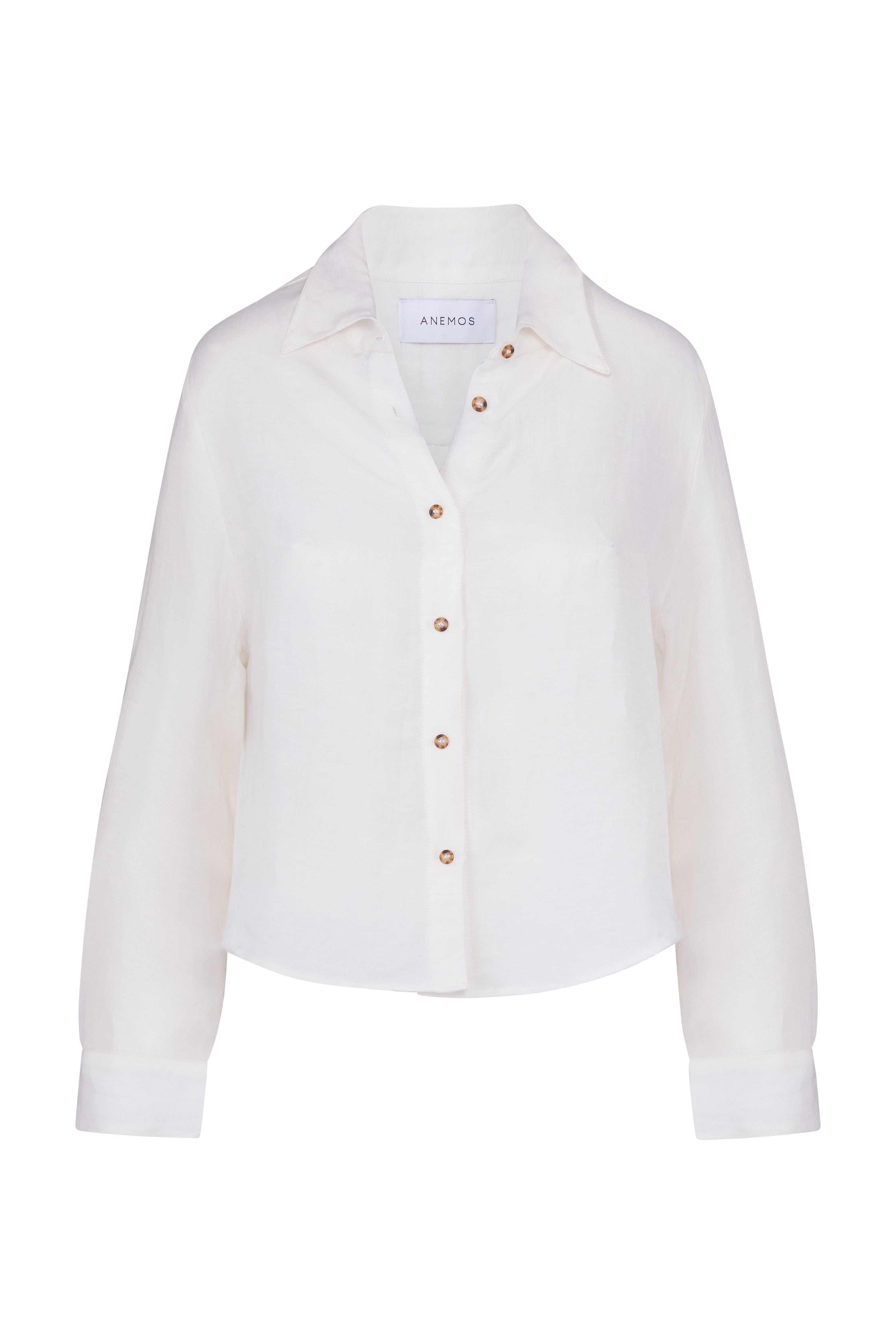 Phillips Long Sleeve Button-Down Shirt in Linen Cupro