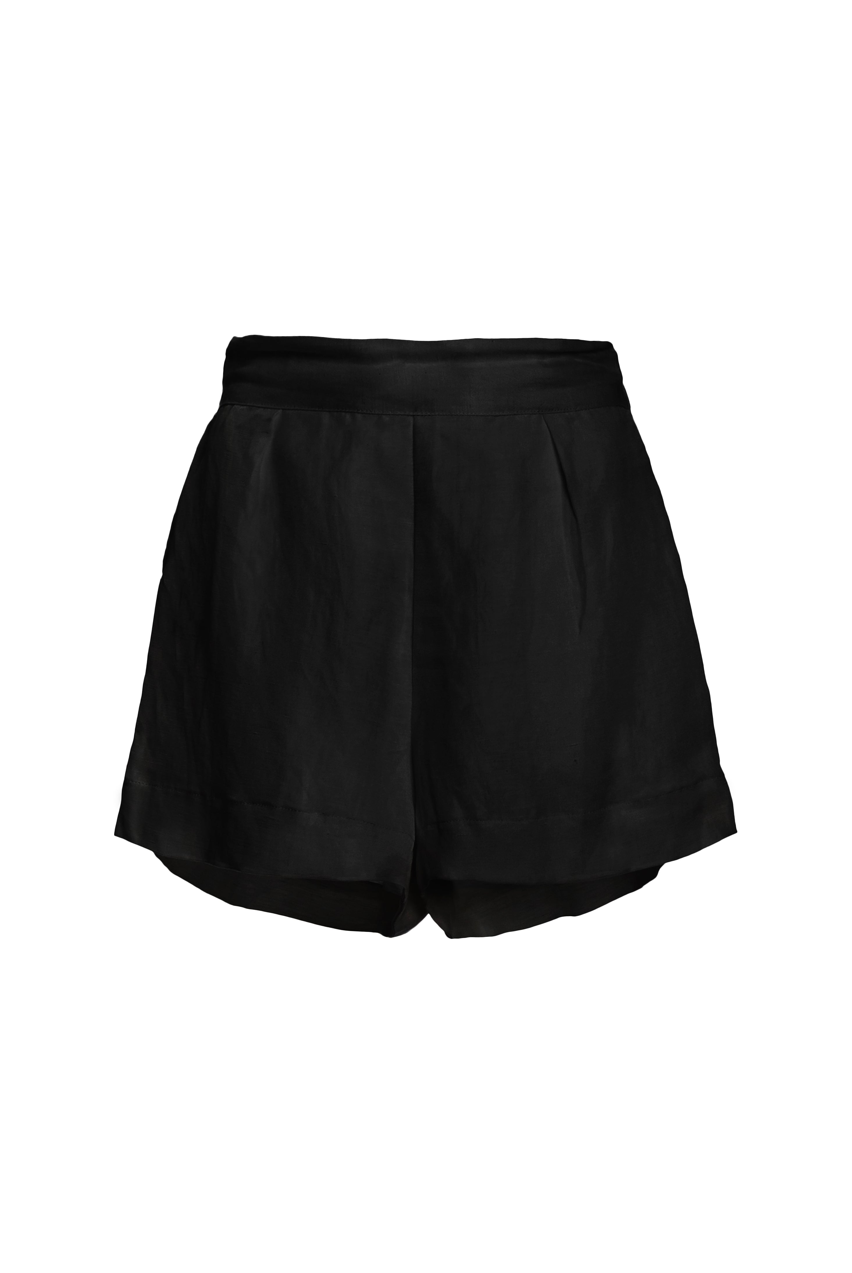 High-Waist Short Short in Linen Cupro