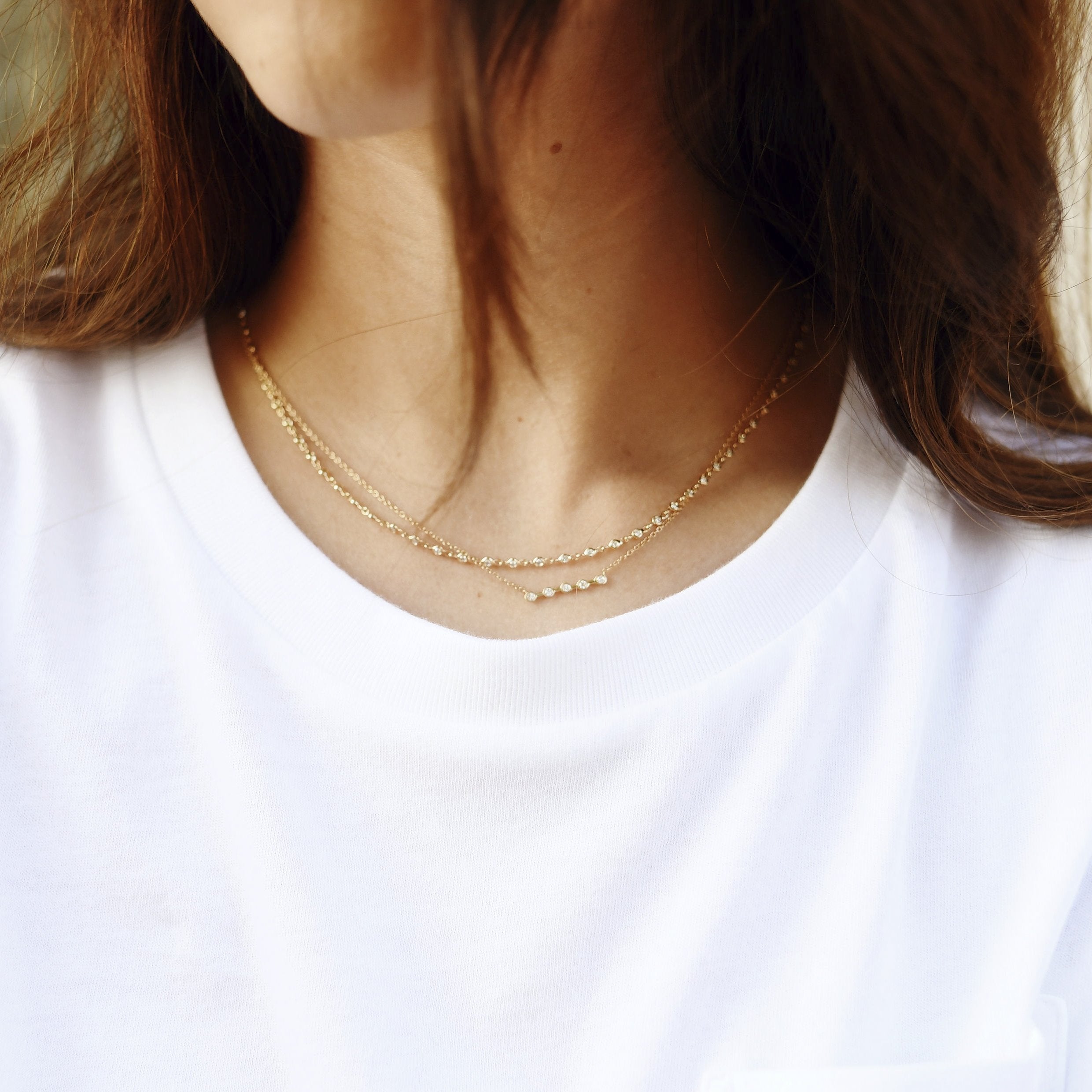 Diamond Horizon Necklace