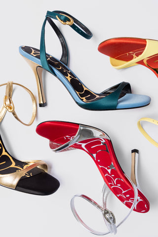Freya Sandal Gold Leather Sandal Larroudé