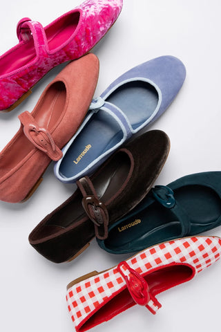 Verona Ballet Flat Espresso Velvet