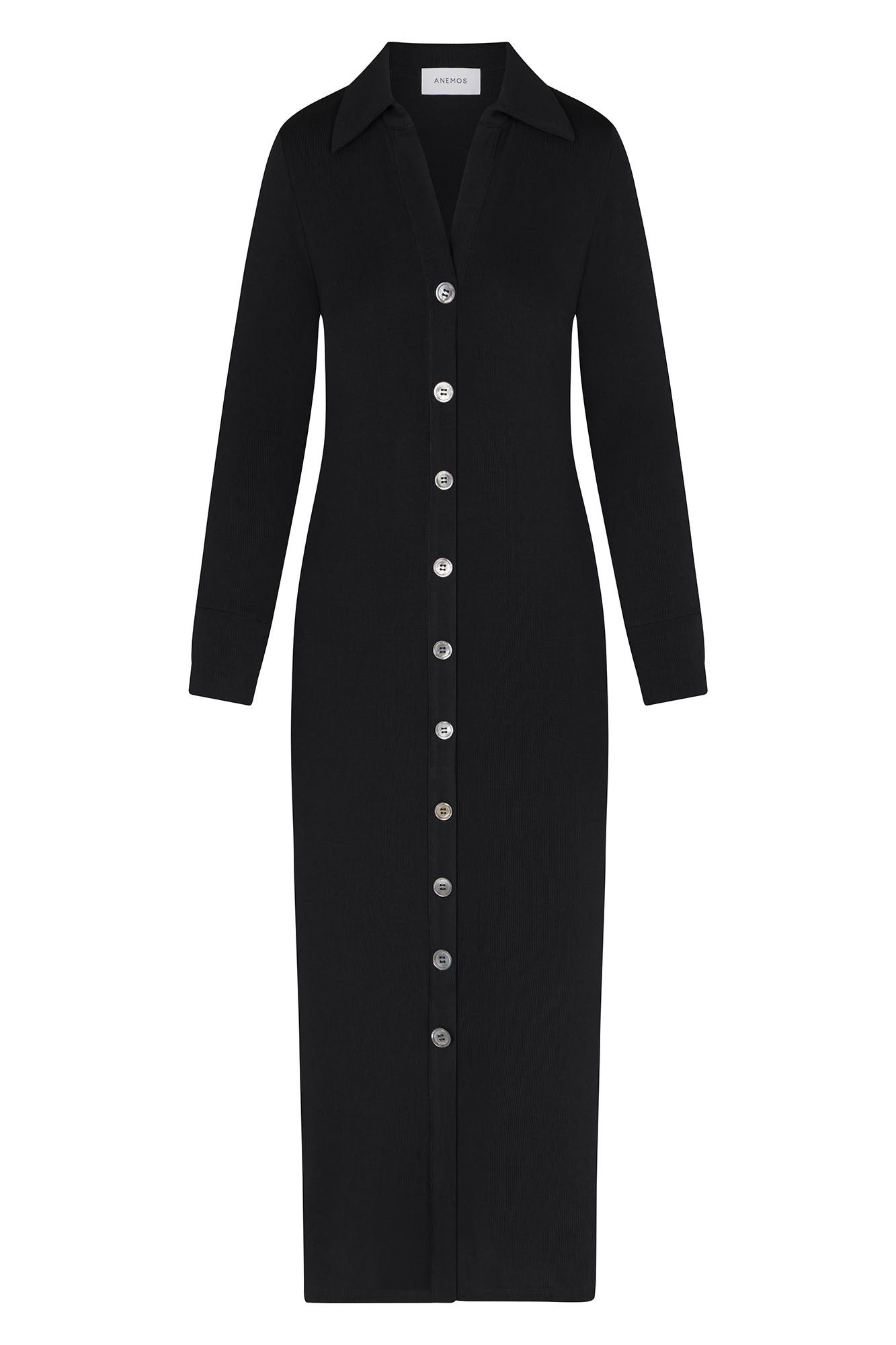 Cardigan Midi Dress in Stretch Modal Jersey Knit