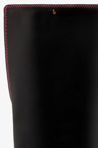 Larroudé x Jonathan Cohen Zig Zag Hi Boot In Black Leather