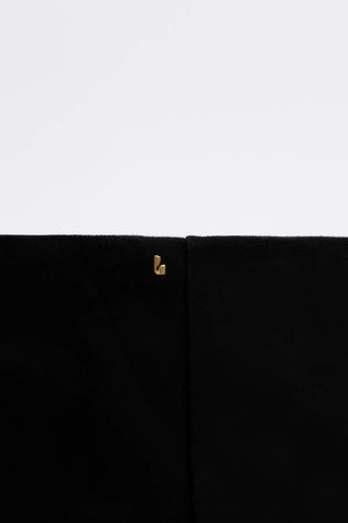 Kate Wide Boot Black Suede Boot Larroudé