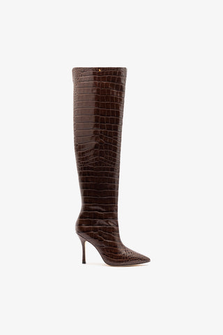 Kate Hi Boot In Brown Leather