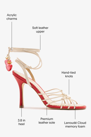 Carmen Sandal Ivory Leather Sandal Larroudé