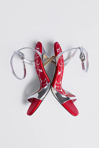 Freya Sandal Silver Specchio Sandal Larroudé
