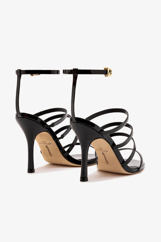 Sasha Sandal In Black Patent Leather