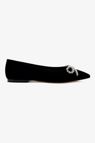 Lee Flat In Black Velvet