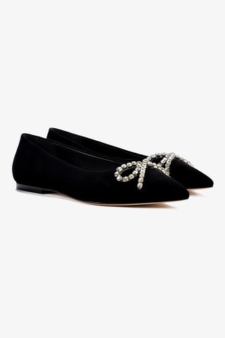 Lee Flat In Black Velvet