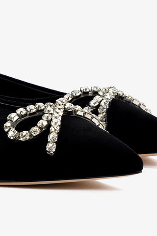 Lee Flat In Black Velvet