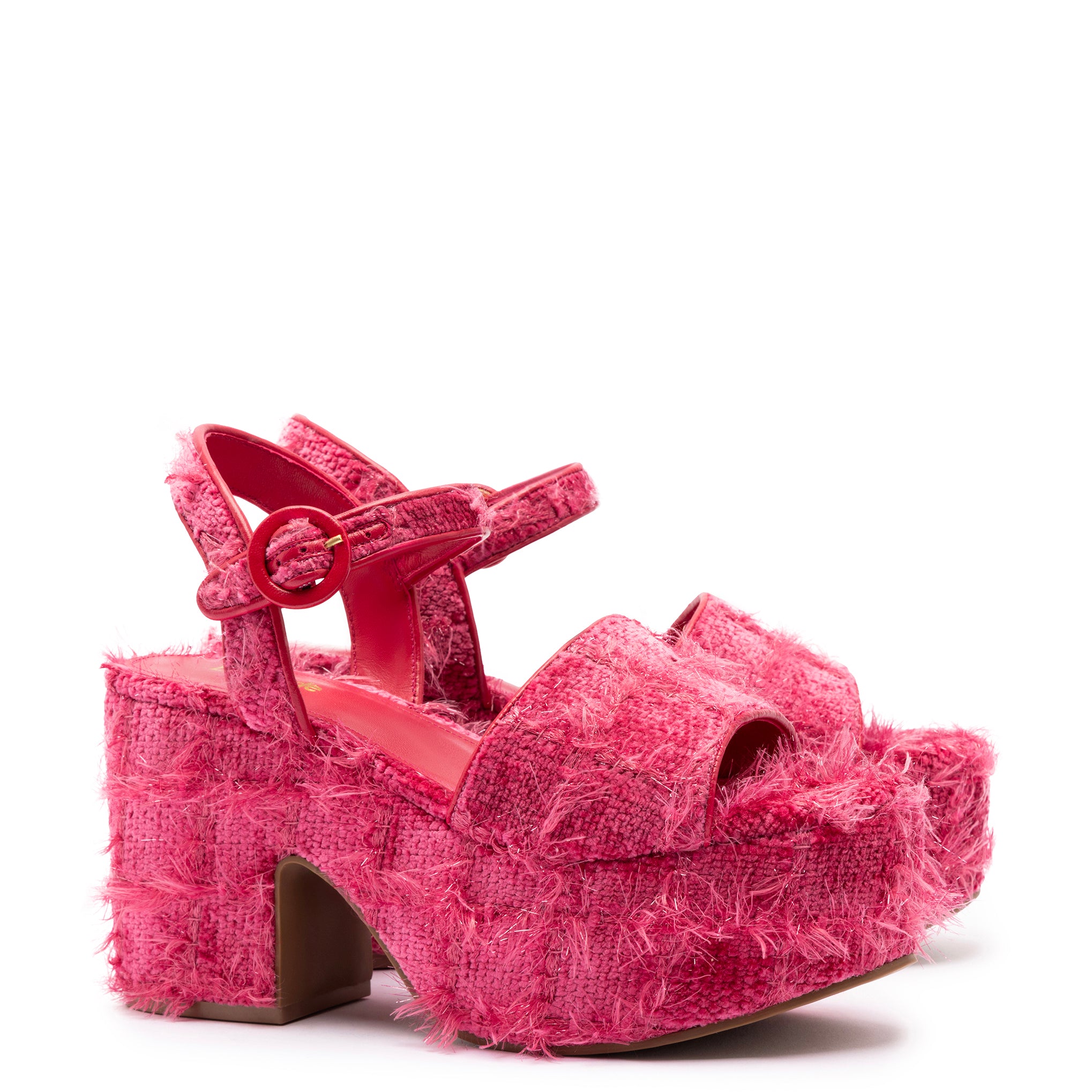 Miso Sandal In Rose Agami Velvet