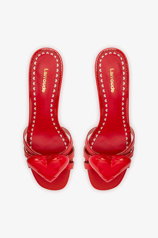 Amore Mule In Scarlet Patent Leather