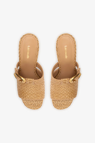 Dolly Verona Mule In Natural Raffia