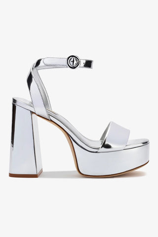 Dolly Sandal In Silver Specchio