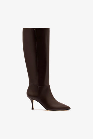 Kate Mid Boot In Brown Leather