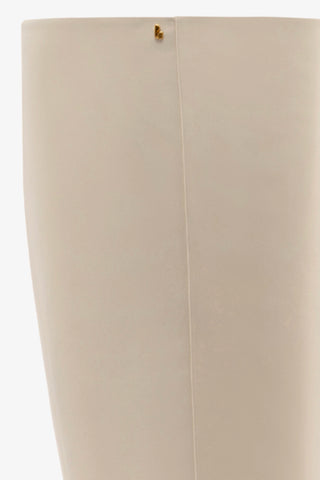 Kate Mid Boot In Ivory Leather