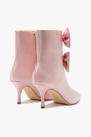 Larroudé for LoveShackFancy Bootie In Light Rose Satin