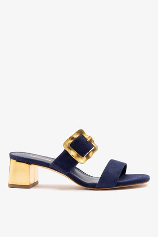 Maria Sandal Navy Suede Sandal Larroudé