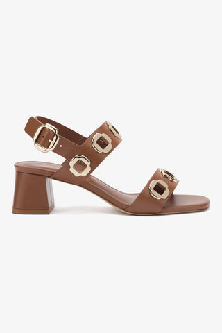 Milan Sandal In Caramel Leather