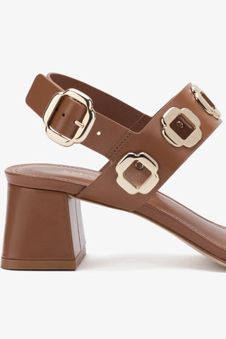 Milan Sandal In Caramel Leather