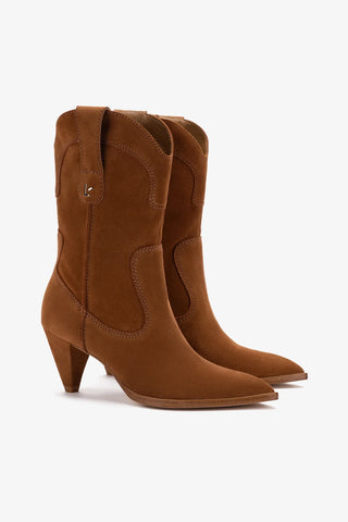 Thelma Boot In Tobacco Suede