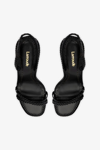 Annie Sandal In Black Leather