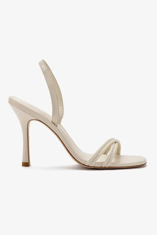 Annie Sandal In Ivory Leather