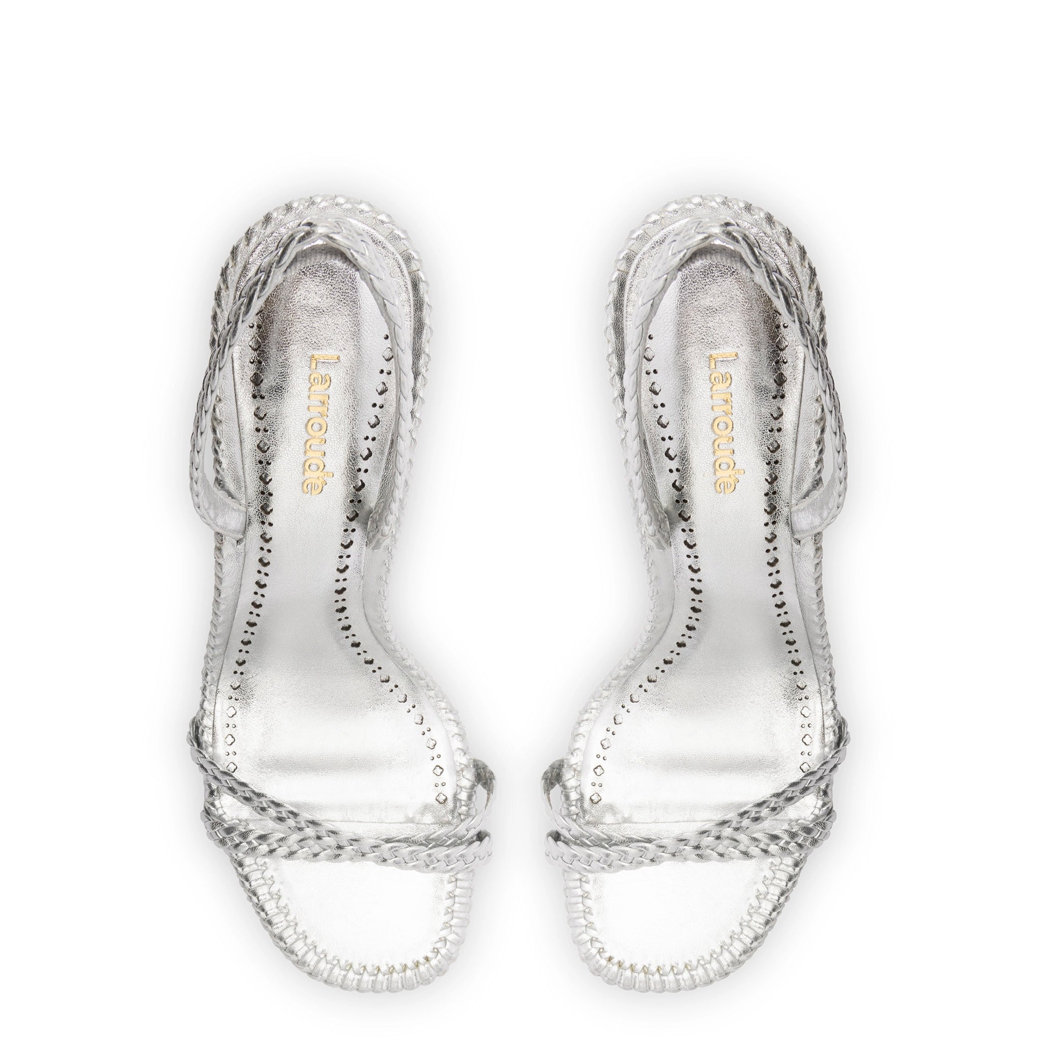 Annie Sandal In Silver Metallic Leather