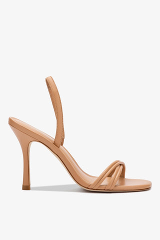 Annie Sandal In Tan Leather Sandal Larroudé