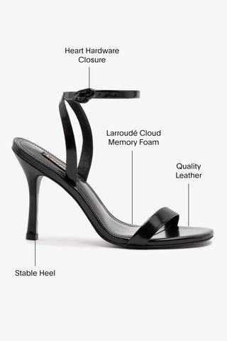 Veronina Sandal In Black Box Leather