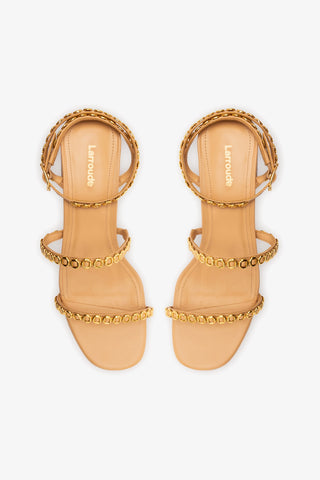 Gio Milanina Sandal In Tan Leather