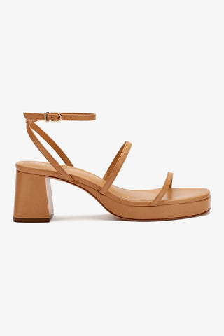 Gio Sandal In Tan Leather