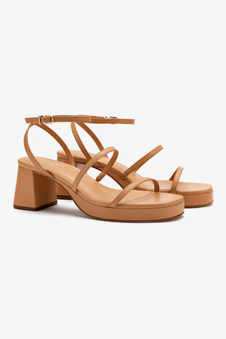 Gio Sandal In Tan Leather