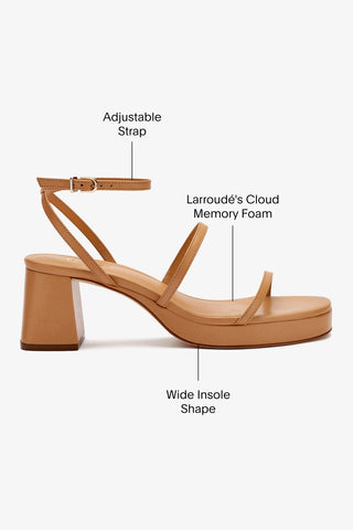 Gio Sandal In Tan Leather
