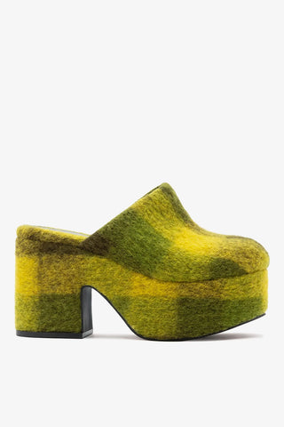 Miso Platform Clog Cactus Printed Felt