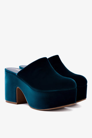 Miso Platform Clog In Deepsea Velvet