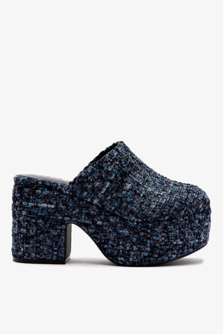 Miso Platform Clog In Midnight Funky Velvet