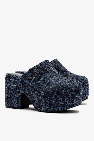 Miso Platform Clog In Midnight Funky Velvet